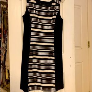 Express Black/White Striped Dress